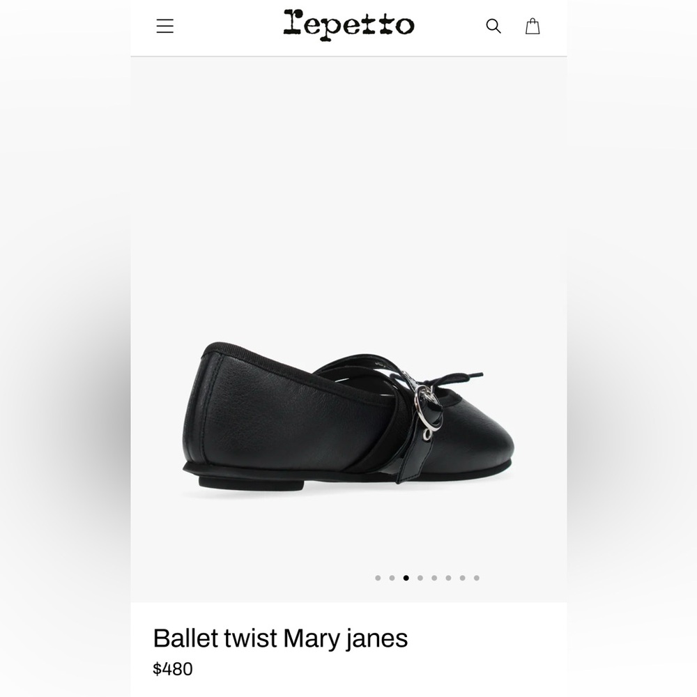 Brand New Repetto Ballet Twist Mary Jane ballet flats 37 7 - Picture 3 of 6